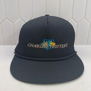 Vintage 90’s Charlie Trotters Snapback Hat Cap NOS Cooking Rare!